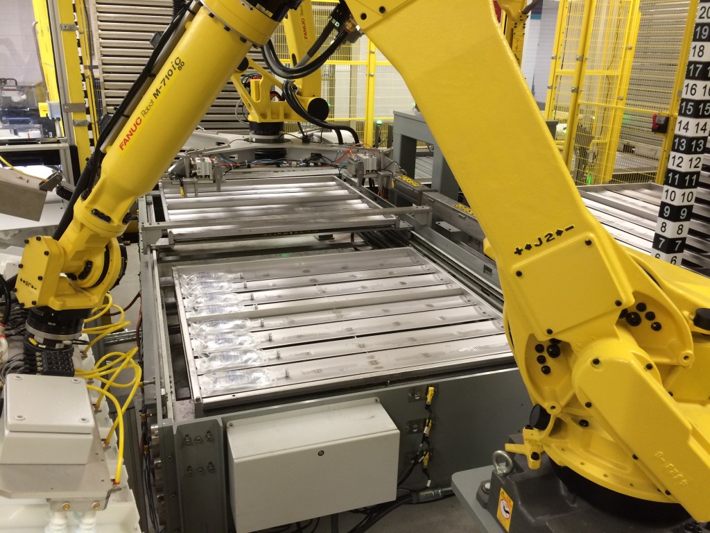 Robotic cell, medical grade conveyors